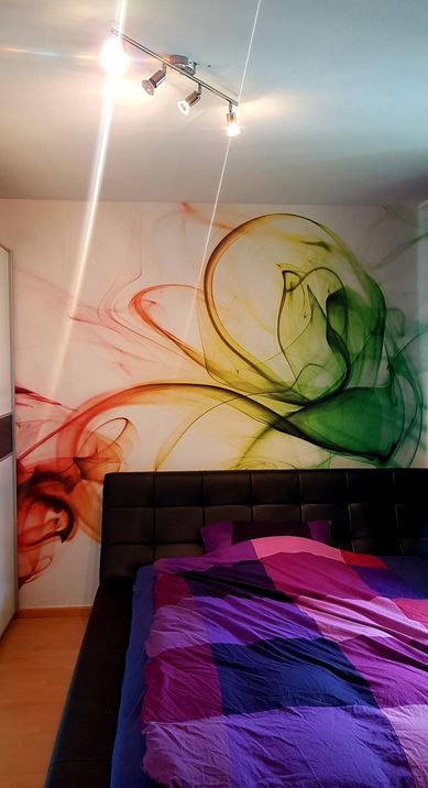 Vliesová fototapeta barevný kouř na míru