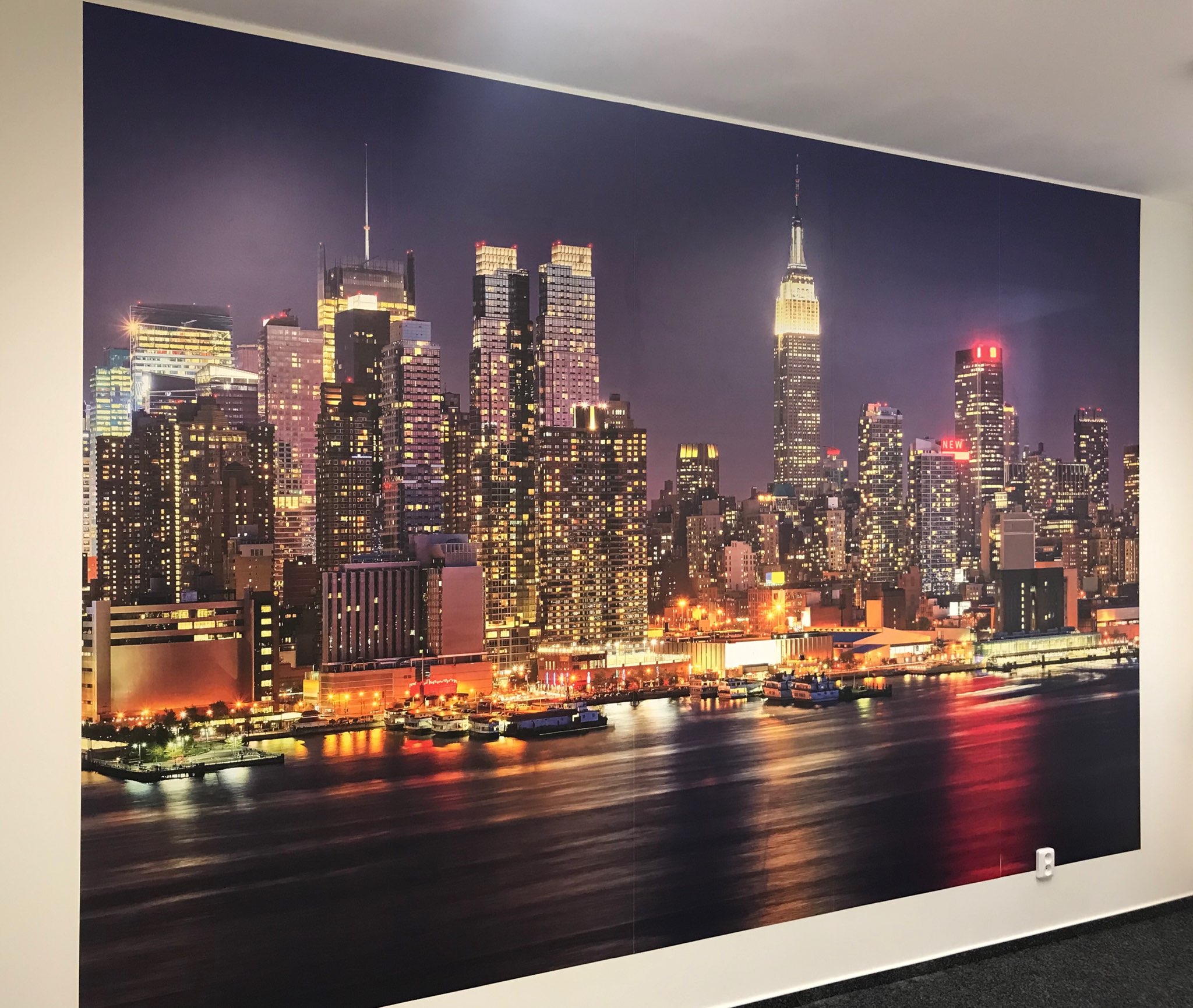 Vliesová fototapeta na zeď noční město